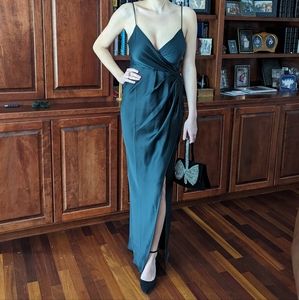 BHLDN Freya Dress in Dark Emerald